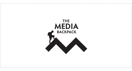 The Media Backpack Logo Design Concept